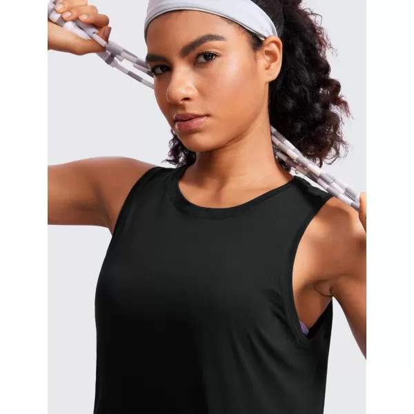 CRZ YOGA womens CroppedBlack