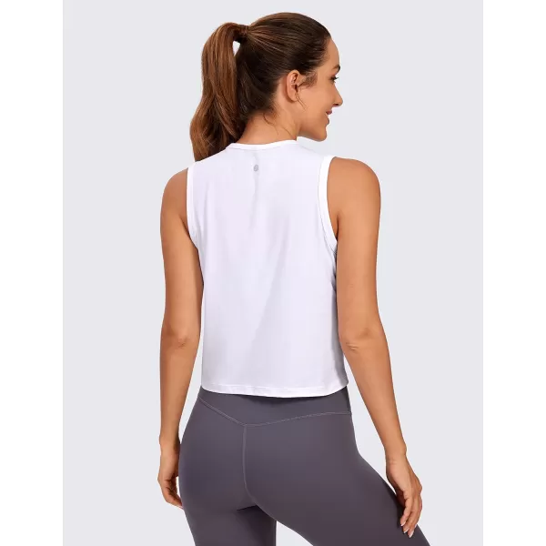 CRZ YOGA womens CroppedWhite