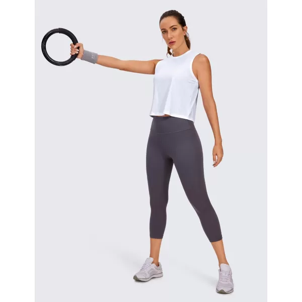 CRZ YOGA womens CroppedWhite