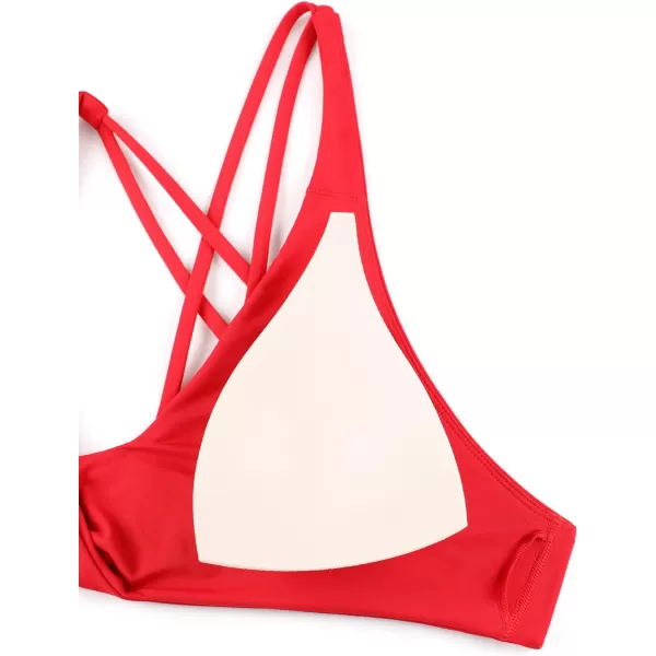 CRZ YOGA womens PaddedDeep Red