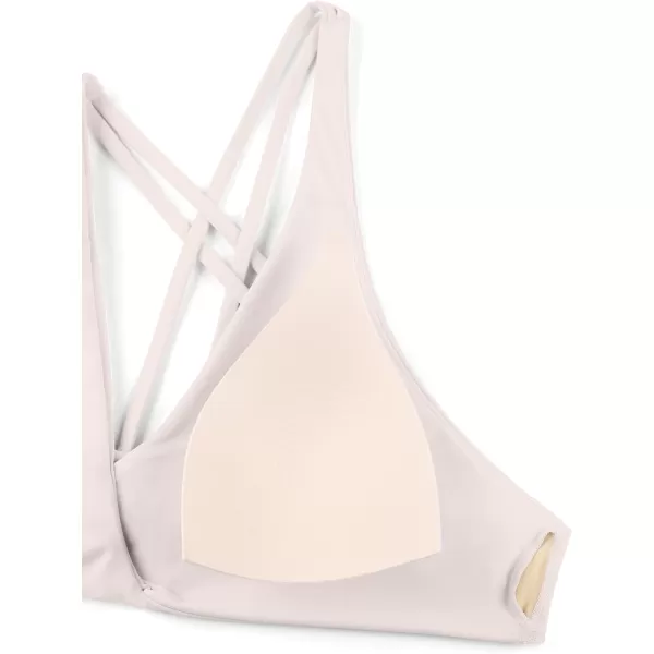 CRZ YOGA womens PaddedMilky White Bone