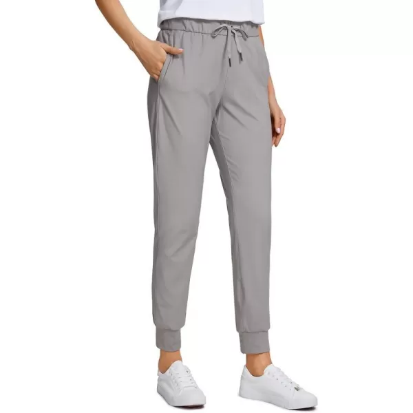 CRZ YOGA 4Way Stretch Golf Joggers for Women 27 Casual Travel Workout Pants Lounge Athletic Sweatpants with PocketsDark Chrome