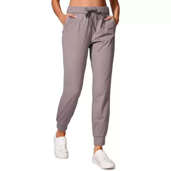 CRZ YOGA 4Way Stretch Golf Joggers for Women 27 Casual Travel Workout Pants Lounge Athletic Sweatpants with PocketsLunar Rock