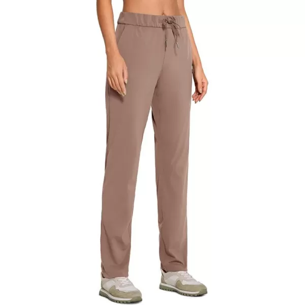 CRZ YOGA 4Way Stretch Pants for Women Tall 31 Athletic Trousers with PocketsMineral Brown