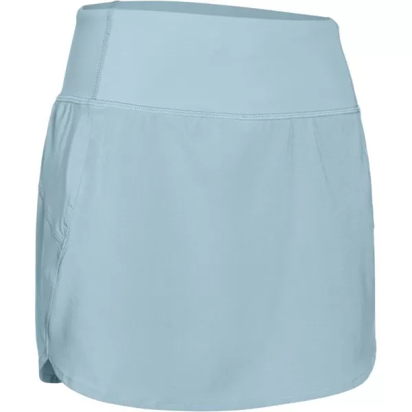 CRZ YOGA A Line Golf Skirts for Women High Waisted Split Hem Tennis Casual Skirt Shorts with ZipperLight Grayish Blue