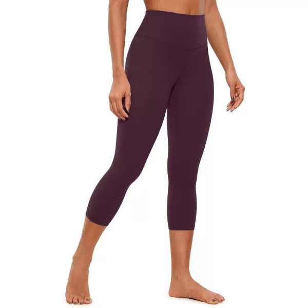 CRZ YOGA Butterluxe High Waisted Capris Workout Leggings for Women 21  Lounge Leggings Buttery Soft Yoga PantsDeep Purple