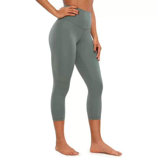 CRZ YOGA Butterluxe High Waisted Capris Workout Leggings for Women 21  Lounge Leggings Buttery Soft Yoga PantsGrey Sage