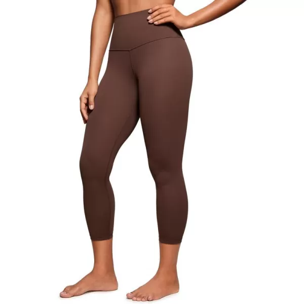 CRZ YOGA Butterluxe High Waisted Capris Workout Leggings for Women 23  Lounge Leggings Buttery Soft Yoga PantsCoffee Brown