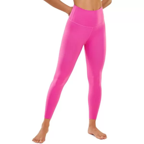 CRZ YOGA Butterluxe High Waisted Lounge Legging 25  Workout Leggings for Women Buttery Soft Yoga PantsNeon Light Purple