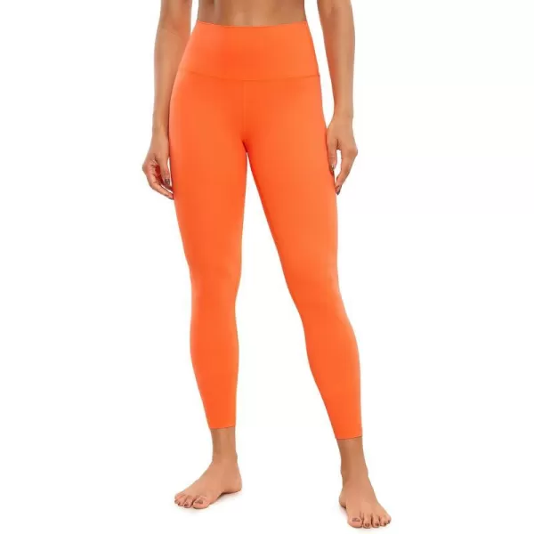 CRZ YOGA Butterluxe High Waisted Lounge Legging 25  Workout Leggings for Women Buttery Soft Yoga PantsNeon Orange