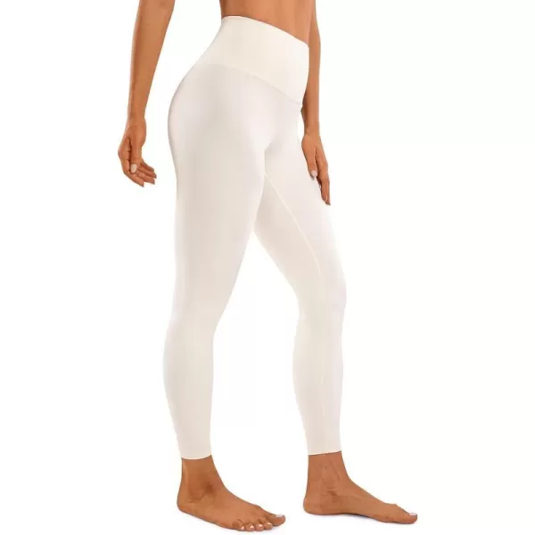 CRZ YOGA Butterluxe High Waisted Lounge Legging 25  Workout Leggings for Women Buttery Soft Yoga PantsWhite Apricot