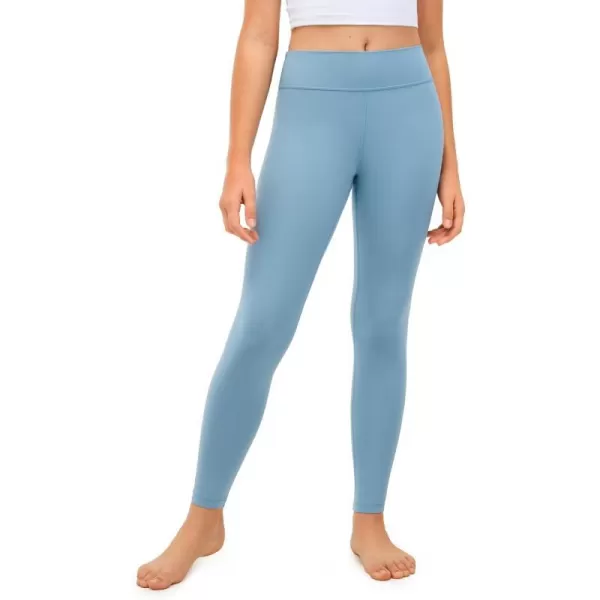 CRZ YOGA Girls Butterluxe Full Length Athletic Leggings  Kids High Waist Lounge Pants Girls Active Dance Running Yoga TightsPure Blue