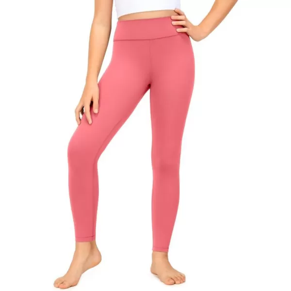 CRZ YOGA Girls Butterluxe Full Length Athletic Leggings  Kids High Waist Lounge Pants Girls Active Dance Running Yoga TightsRaspberry Sorbet