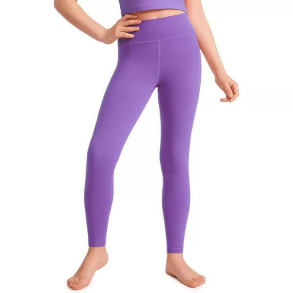 CRZ YOGA Girls Butterluxe Full Length Athletic Leggings  Kids High Waist Lounge Pants Girls Active Dance Running Yoga TightsRoyal Lilac