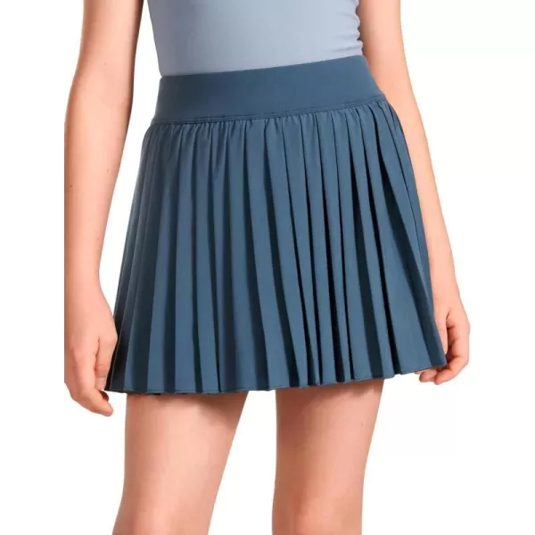 CRZ YOGA Girls Pleated Skirt with Shorts Tennis Athletic School Kids Teen Skorts with PocketsStelindigo