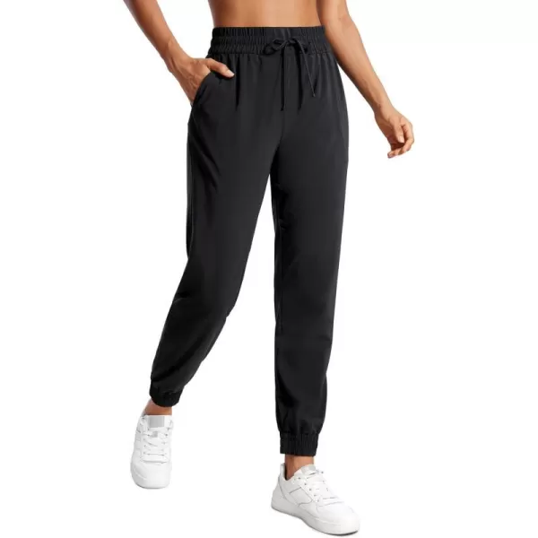 CRZ YOGA Lightweight Joggers for Women Workout Athletic Casual Lounge Travel Pants with Pockets SummerBlack