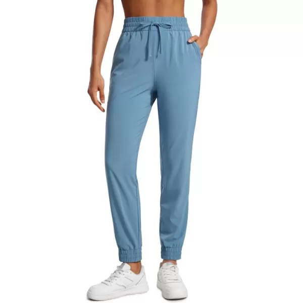 CRZ YOGA Lightweight Joggers for Women Workout Athletic Casual Lounge Travel Pants with Pockets SummerUniverse Blue