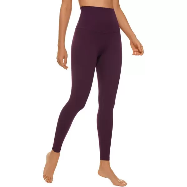 CRZ YOGA Super High Waisted Butterluxe Workout Leggings 25 28  Over Belly Buttery Soft Full Length Yoga Pants for WomenDeep Purple