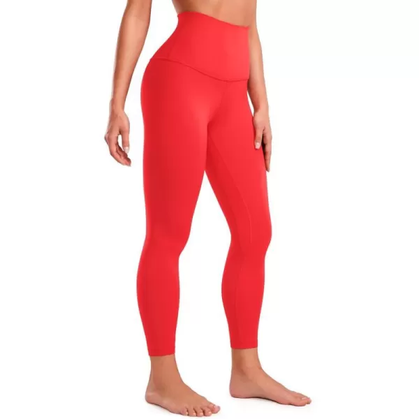 CRZ YOGA Super High Waisted Butterluxe Workout Leggings 25 28  Over Belly Buttery Soft Full Length Yoga Pants for WomenDeep Red