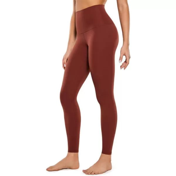 CRZ YOGA Super High Waisted Butterluxe Workout Leggings 25 28  Over Belly Buttery Soft Full Length Yoga Pants for WomenJujube Brown