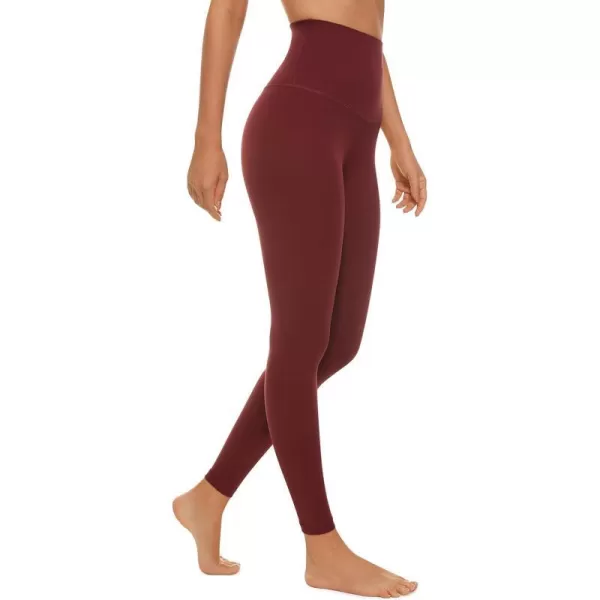 CRZ YOGA Super High Waisted Butterluxe Workout Leggings 25 28  Over Belly Buttery Soft Full Length Yoga Pants for WomenNoctilucence Red