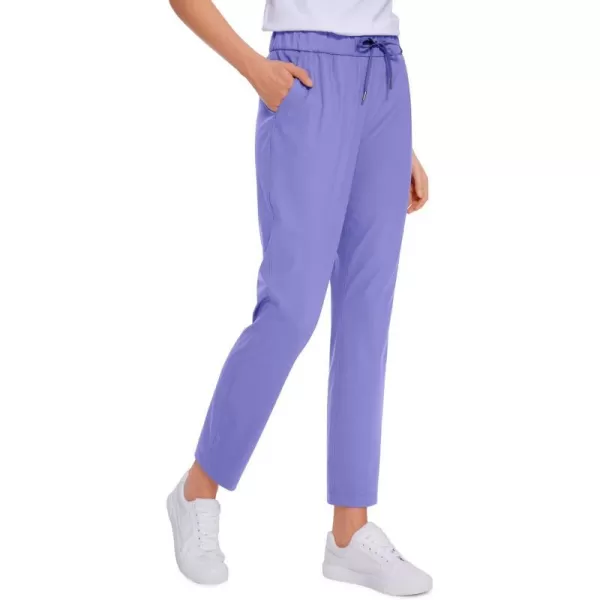 CRZ YOGA Womens 4Way Stretch Ankle Golf Pants  78 Dress Work Pants Pockets Athletic Travel Casual Lounge WorkoutDark Lavender Purple