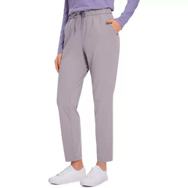 CRZ YOGA Womens 4Way Stretch Ankle Golf Pants  78 Dress Work Pants Pockets Athletic Travel Casual Lounge WorkoutGull Gray