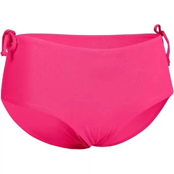 CRZ YOGA Womens Bikini Bottoms Full Coverage Bathing Swimsuit Bottom Adjustable Ruched Side Tie Swim BriefsGranita Pink