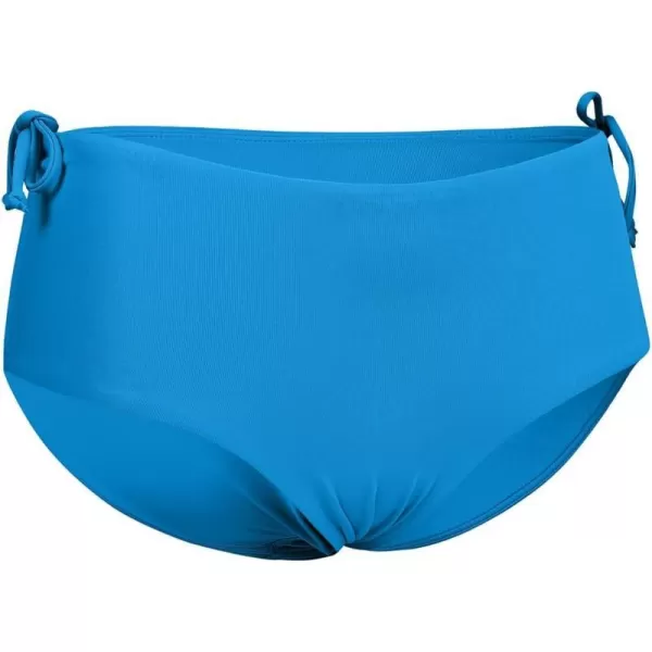 CRZ YOGA Womens Bikini Bottoms Full Coverage Bathing Swimsuit Bottom Adjustable Ruched Side Tie Swim BriefsMadagascar Blue