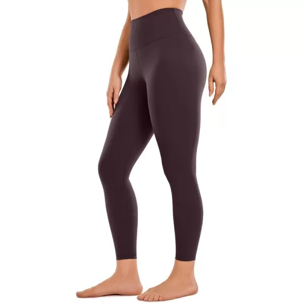 CRZ YOGA Womens Brushed Naked Feeling Workout Leggings 25  28 High Waisted Gym Compression Tummy Control Yoga PantsArctic Plum