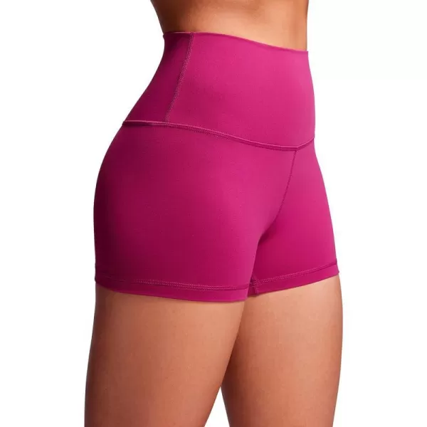 CRZ YOGA Womens Butterluxe Biker Shorts 25  4  6  8  High Waisted Booty Workout Volleyball Yoga SpandexMagenta Purple