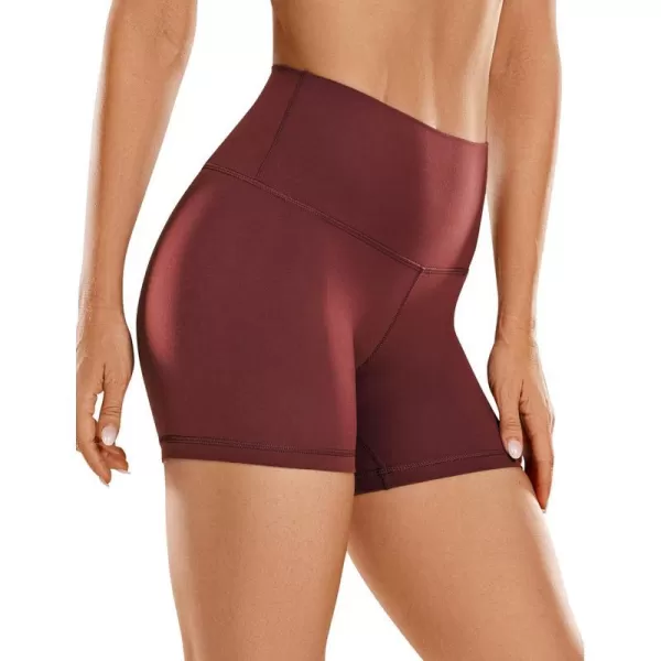 CRZ YOGA Womens Butterluxe Biker Shorts 25  4  6  8  High Waisted Booty Workout Volleyball Yoga SpandexNoctilucence Red