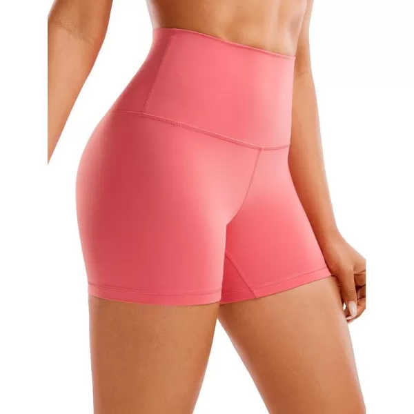 CRZ YOGA Womens Butterluxe Biker Shorts 25  4  6  8  High Waisted Booty Workout Volleyball Yoga SpandexRaspberry Sorbet