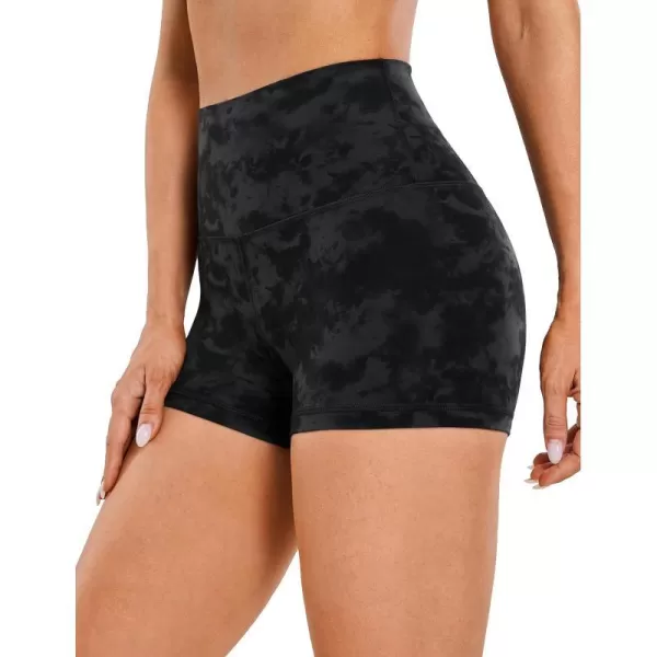 CRZ YOGA Womens Butterluxe Biker Shorts 25  4  6  8  High Waisted Booty Workout Volleyball Yoga SpandexTie Dye Smoke Ink