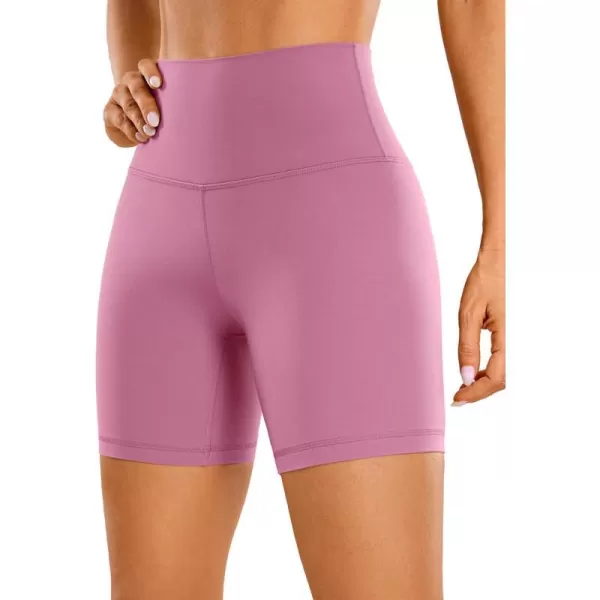 CRZ YOGA Womens Butterluxe Biker Shorts 25  4  6  8  High Waisted Booty Workout Volleyball Yoga SpandexVelvet Dust