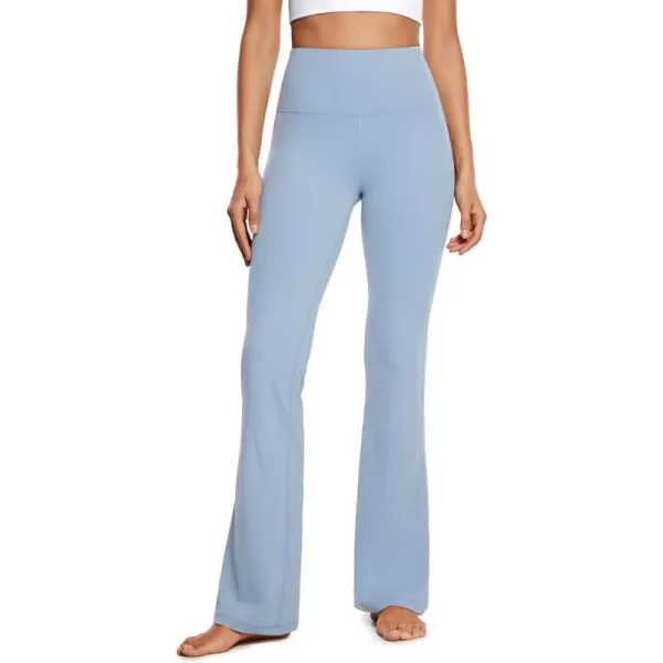 CRZ YOGA Womens Butterluxe High Waist Flare Pants 305  32  Wide Leg Bootcut Yoga Pants with Pocket Soft Lounge CasualCambric Blue