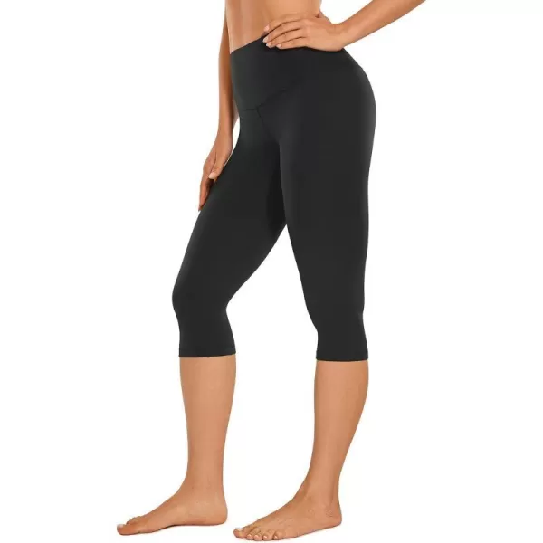 CRZ YOGA Womens Butterluxe High Waisted Capris Workout Leggings 17 Inches  Lounge Leggings Buttery Soft Yoga PantsBlack