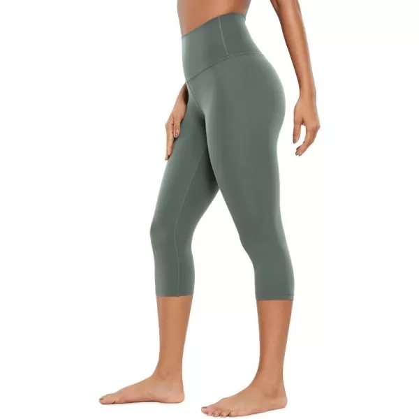 CRZ YOGA Womens Butterluxe High Waisted Lounge Legging 19 Inches  Workout Leggings Buttery Soft Capris Yoga Pants19 inches Grey Sage