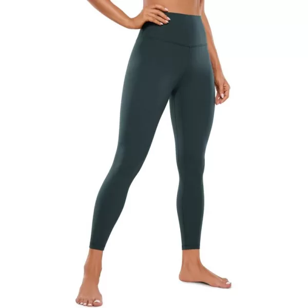 CRZ YOGA Womens Butterluxe High Waisted Yoga Leggings 25  28  Double Seamed Buttery Soft Comfy Athletic Gym Workout PantsForest Dark Green