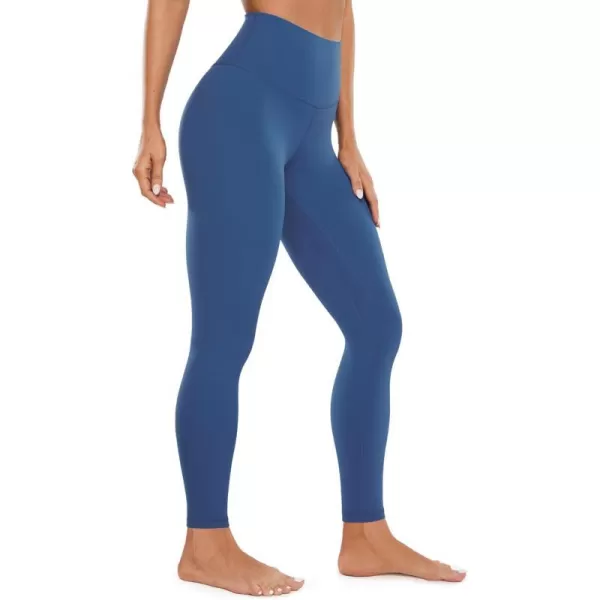 CRZ YOGA Womens Butterluxe High Waisted Yoga Leggings 25  28  Double Seamed Buttery Soft Comfy Athletic Gym Workout PantsPitch Blue