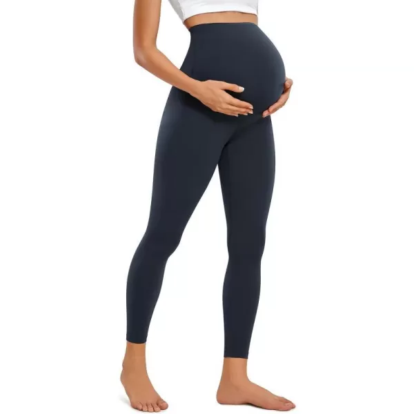 CRZ YOGA Womens Butterluxe Maternity Leggings 25  28  Workout Activewear Yoga Pregnancy Pants Over The Belly Buttery Soft25 inches True Navy