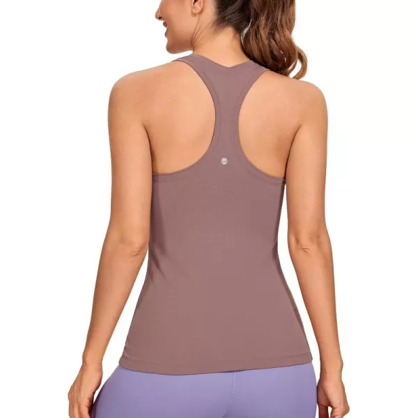 CRZ YOGA Womens Butterluxe Workout Tank Tops Racerback Tank Yoga Sleeveless Top Camisole Athletic Gym ShirtMauve