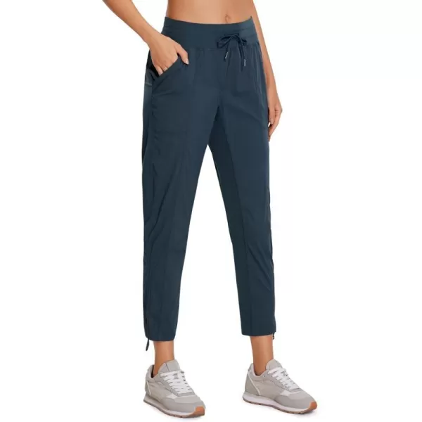 CRZ YOGA Womens Casual 78 Pants 2527  Lightweight Workout Outdoor Athletic Track Travel Lounge Joggers PocketsMelanite