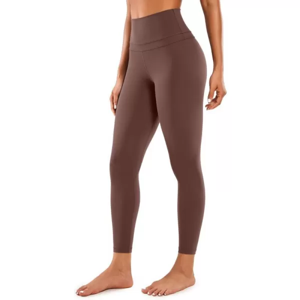 CRZ YOGA Womens Naked Feeling Workout 78 Yoga Leggings  25 Inches High Waist Tight PantsTaupe