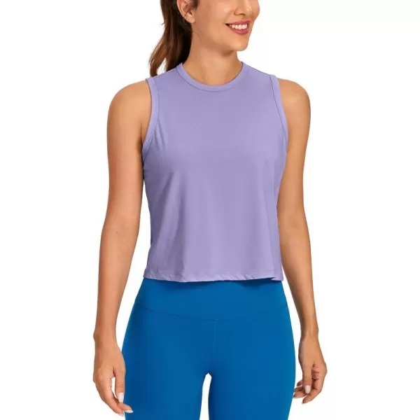 CRZ YOGA womens CroppedLavender Gray