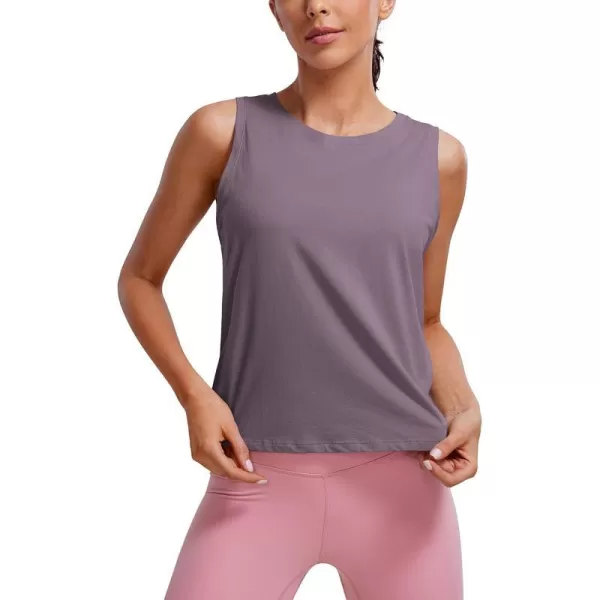 CRZ YOGA womens CroppedPurple Gray