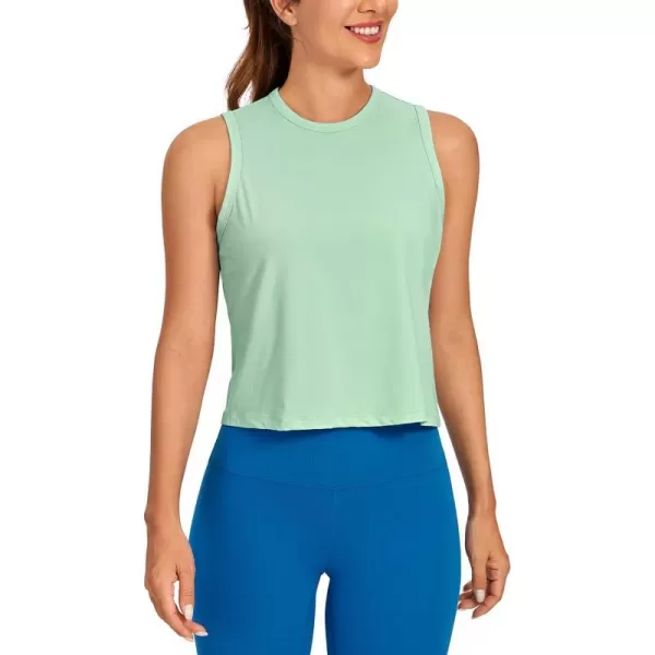 CRZ YOGA womens CroppedSoft Seagrass