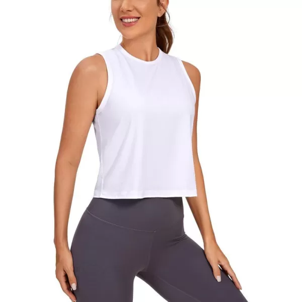 CRZ YOGA womens CroppedWhite