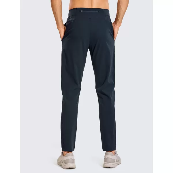 CRZ YOGA 4Way Stretch Athletic Pants for Men 30 Workout Lounge Casual Work Jogger Pants with Zip PocketTrue Navy