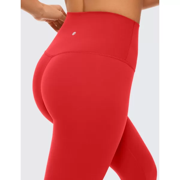 CRZ YOGA Air Feeling High Waisted Leggings for Women 2528  Warm Thick Workout Leggings Buttery Soft Yoga Pants Lounge25 inches Deep Red